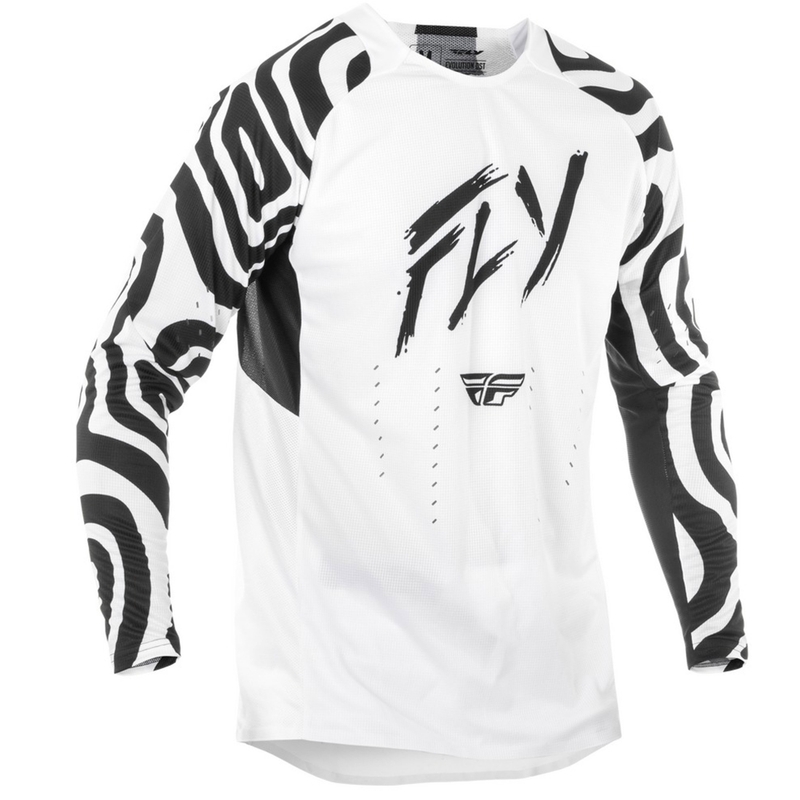 Motocrosstrøje FLY Racing Evolution hvid-sort