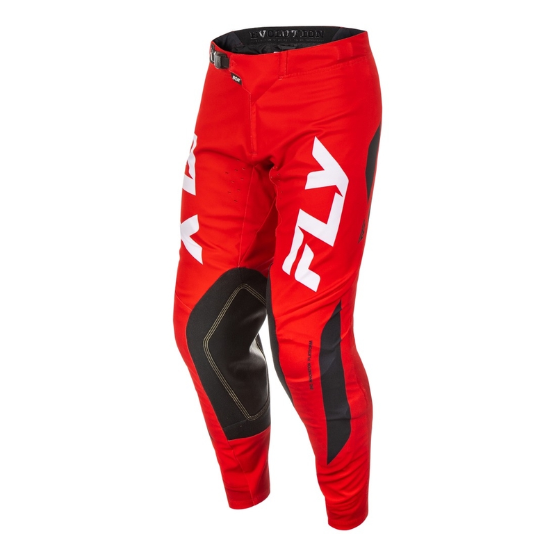 Motocrossbukser FLY Racing Evolution rød-hvid-sort