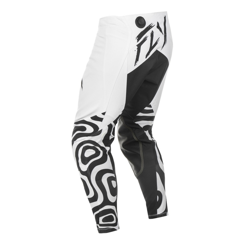 Motocrossbukser FLY Racing Evolution hvid-sort