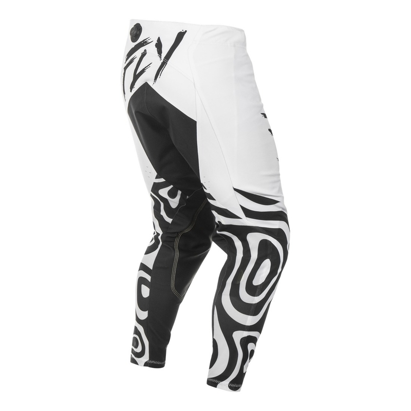 Motocrossbukser FLY Racing Evolution hvid-sort