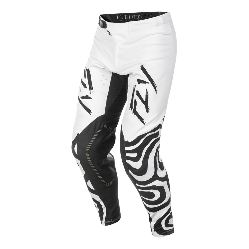 Motocrossbukser FLY Racing Evolution hvid-sort