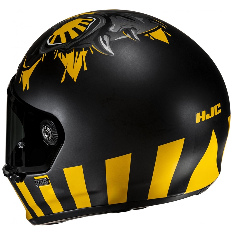 Integreret motorcykelhjelm HJC V10 Crania MC3SF sort-gul
