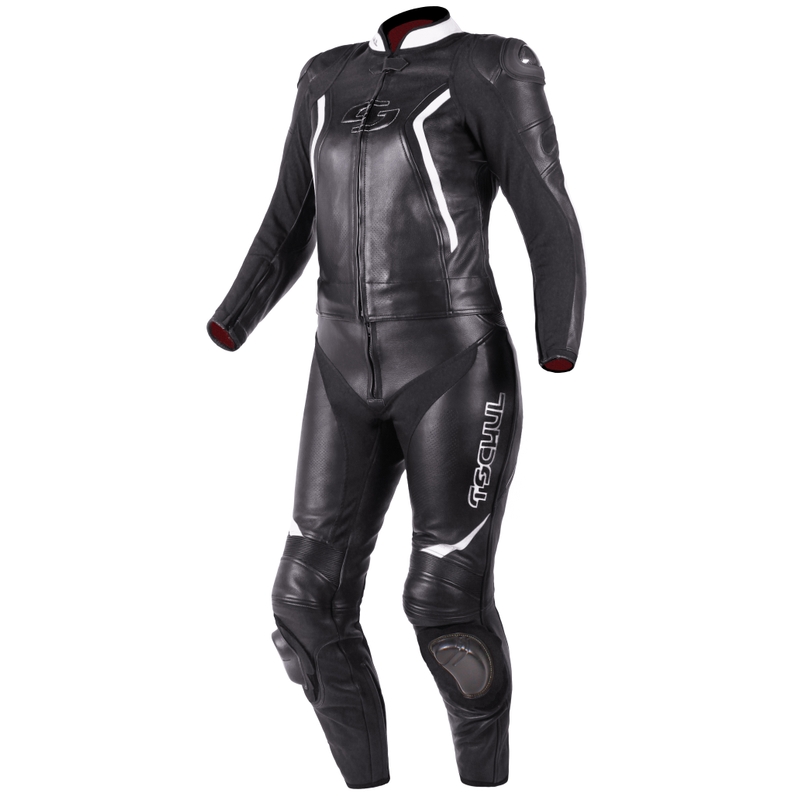Tschul 536 sort-hvid jumpsuit til kvinder udsalg
