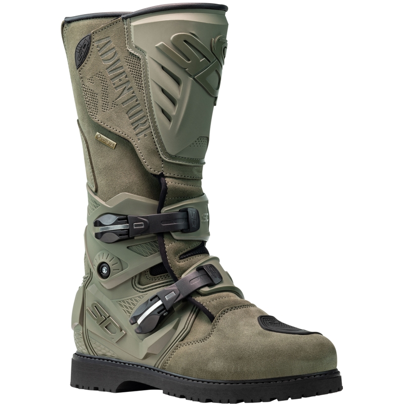 SiDi Adventure Gore-Tex 2 Military khaki motorcykelstøvler