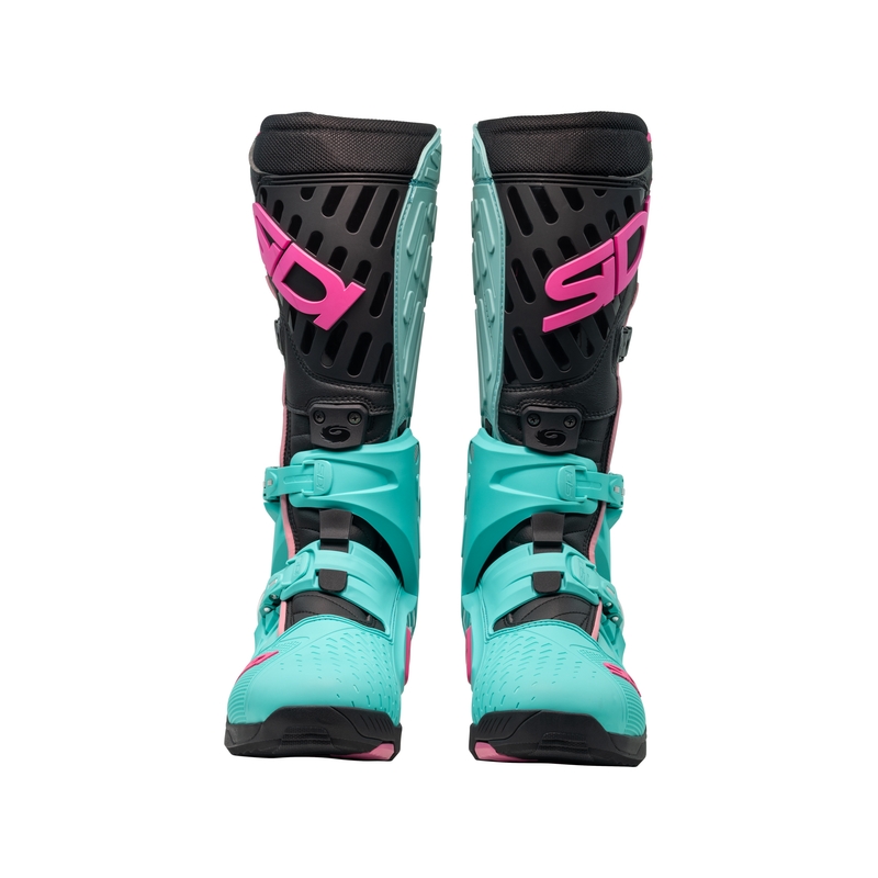 SiDi Crossair motorcykelstøvler mint-sort-pink