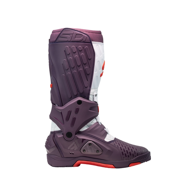 SiDi Crossair bordeaux og hvide motorcykelstøvler