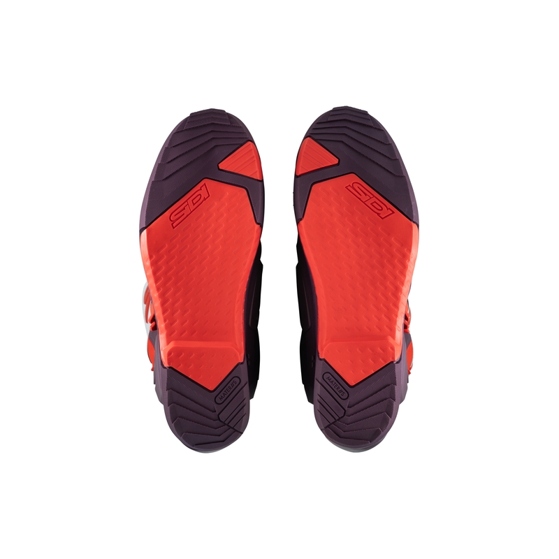 SiDi Crossair bordeaux og hvide motorcykelstøvler