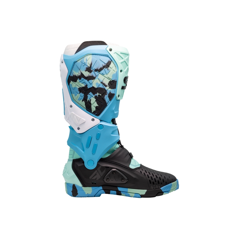 SiDi Crossair X motorcykelstøvler i sort og turkis