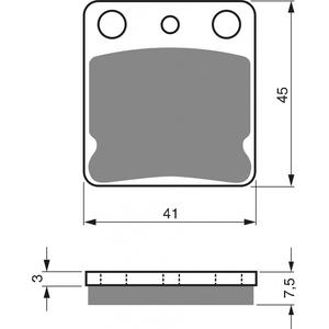 Brzdové destičky GOLDFREN K1