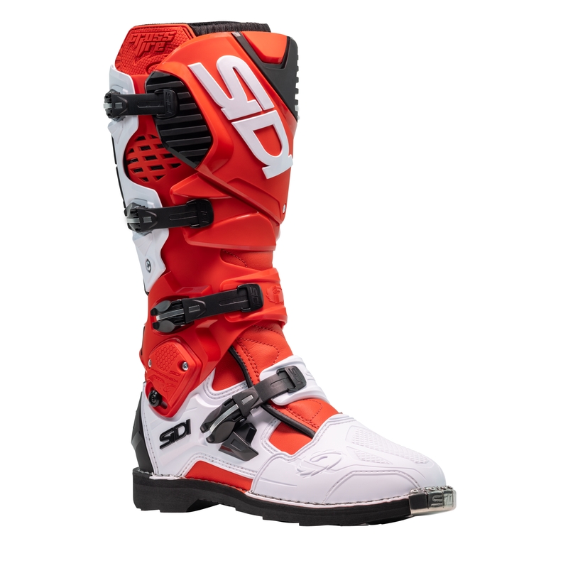 SiDi Crossfire 3 motorcykelstøvler rød og hvid