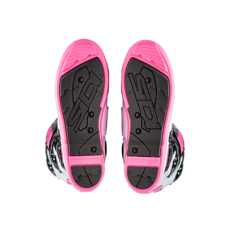 SiDi Crossfire 3 SRS motorcykelstøvler i sort, hvid og pink