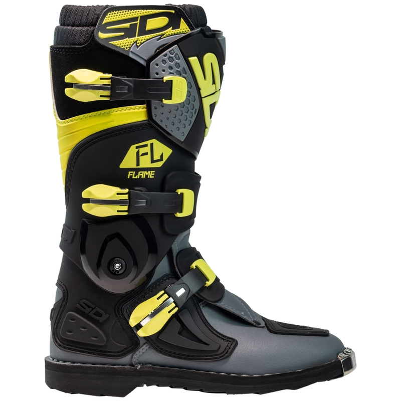 Motocross-sko til børn SiDi Flame sort-gul