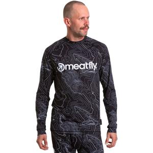Termotrøje til mænd Meatfly Avery sort og hvid