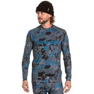 Termotrøje til mænd Meatfly Avery blågrå camo