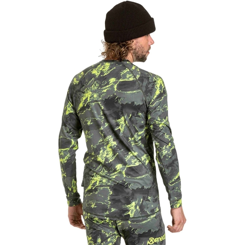 Termotrøje til mænd Meatfly Avery blå-grøn camo