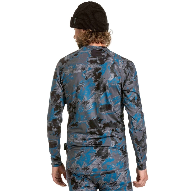 Termotrøje til mænd Meatfly Avery blågrå camo
