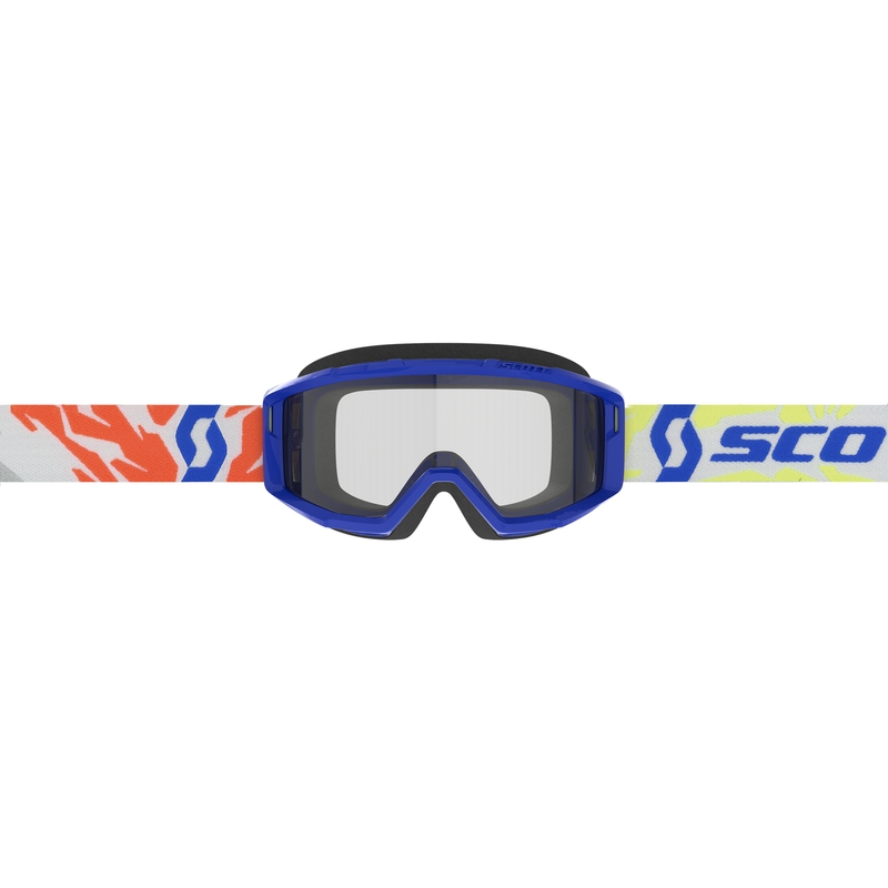Motocrossbriller til børn SCOTT Primal Youth blå med klar plexi