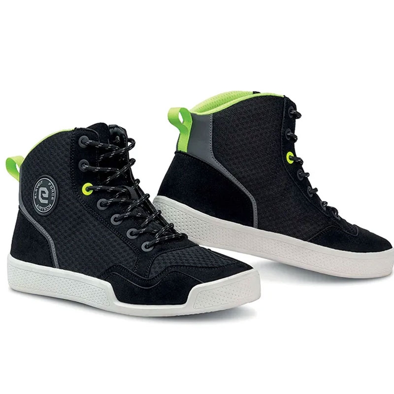 Eleveit Force Airtech Black-Fluo Yellow motorcykelstøvler