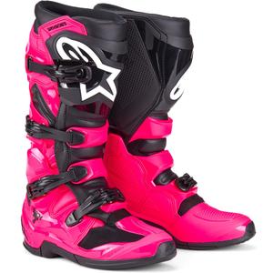 Alpinestars TECH 7 motocrossstøvler i pink og sort
