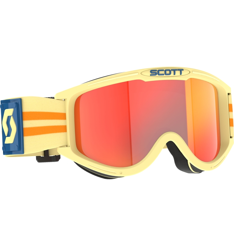 Motocrossbriller SCOTT 89X Era beige med orange plexi