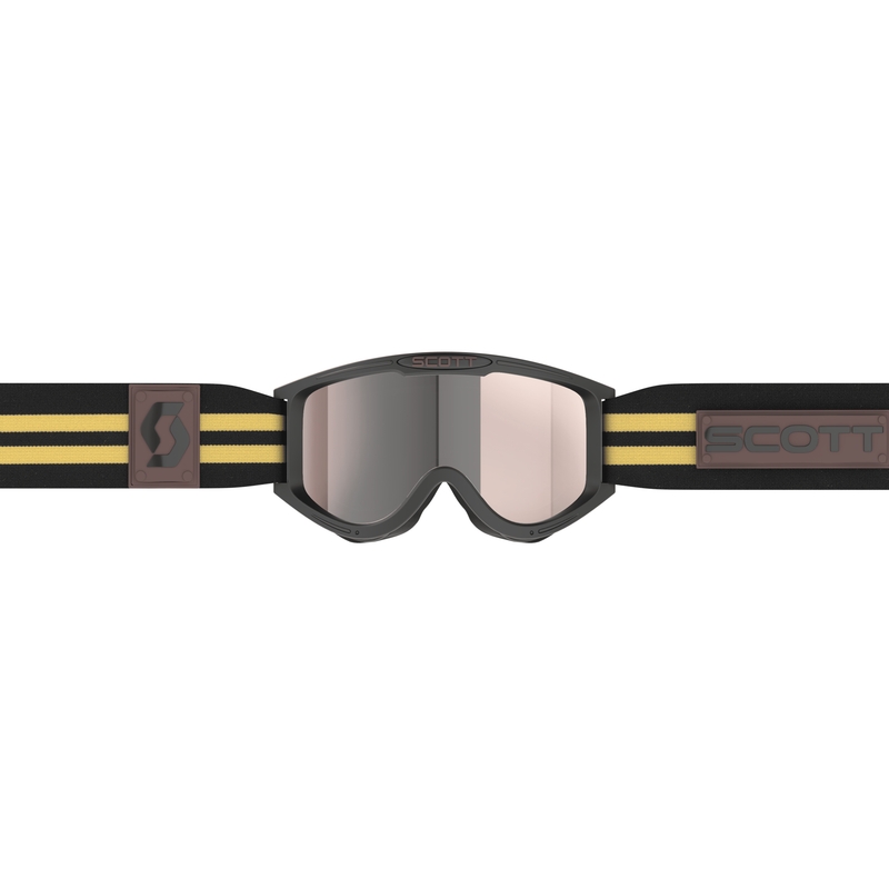 Motocrossbrille SCOTT 89X Era sort og beige med sølvfarvet plexi