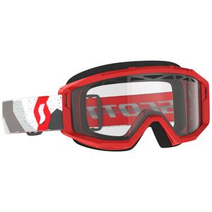 Motocrossbriller SCOTT Primal Enduro camo rød med klar plexi