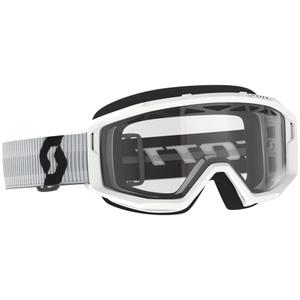 SCOTT Primal Enduro motocrossbrille hvid med klar plexi