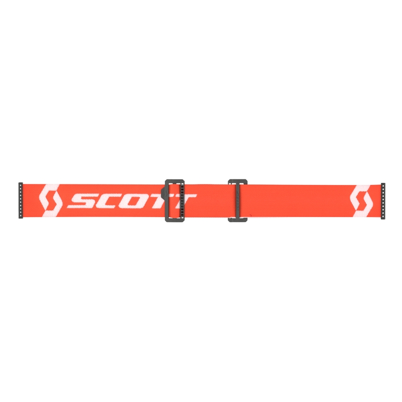 Motocrossbriller SCOTT Primal Clear orange og hvid med klart plexi