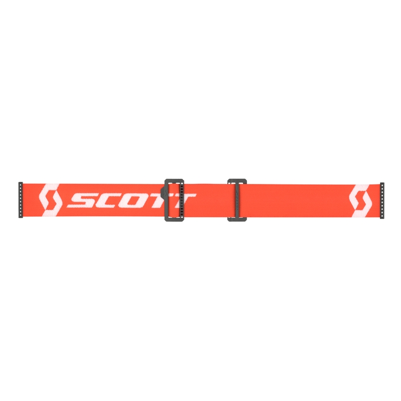 Motocrossbriller SCOTT Primal CH orange og hvid med kromorange plexi