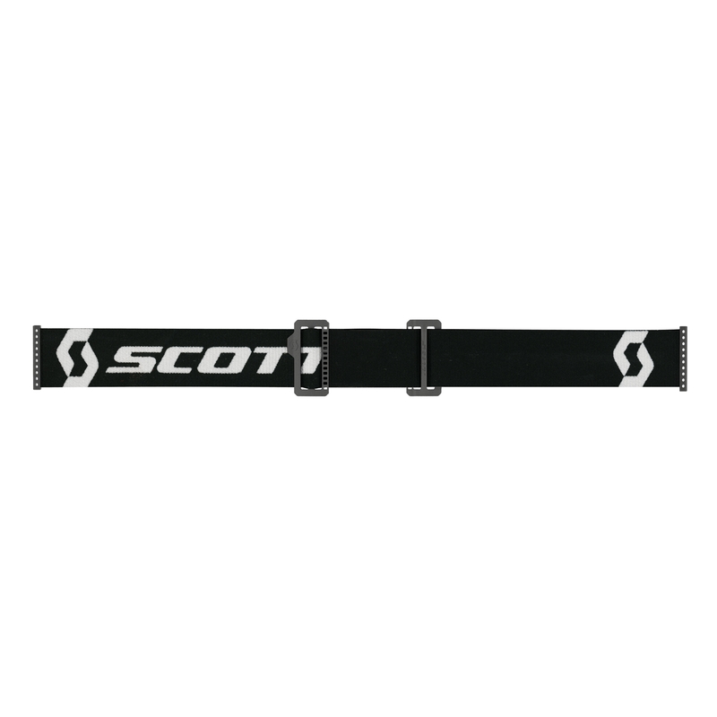 Motocrossbriller SCOTT Primal CH sort og hvid med krom-sølv-plexi