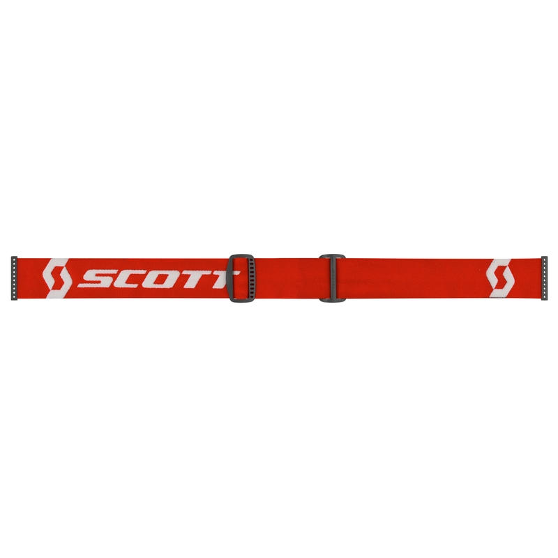 Motocrossbrille SCOTT Primal CH rød og hvid med krom-orange plexi