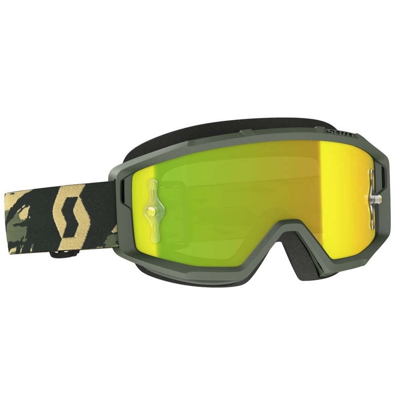 Motocrossbriller SCOTT Primal CH camo khaki med kromgul plexi
