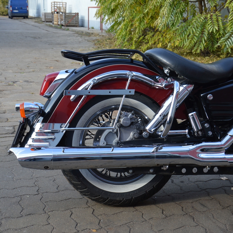 Støtterammer til cykeltasker med ryglæn HONDA VT1100 C3 Aero krom