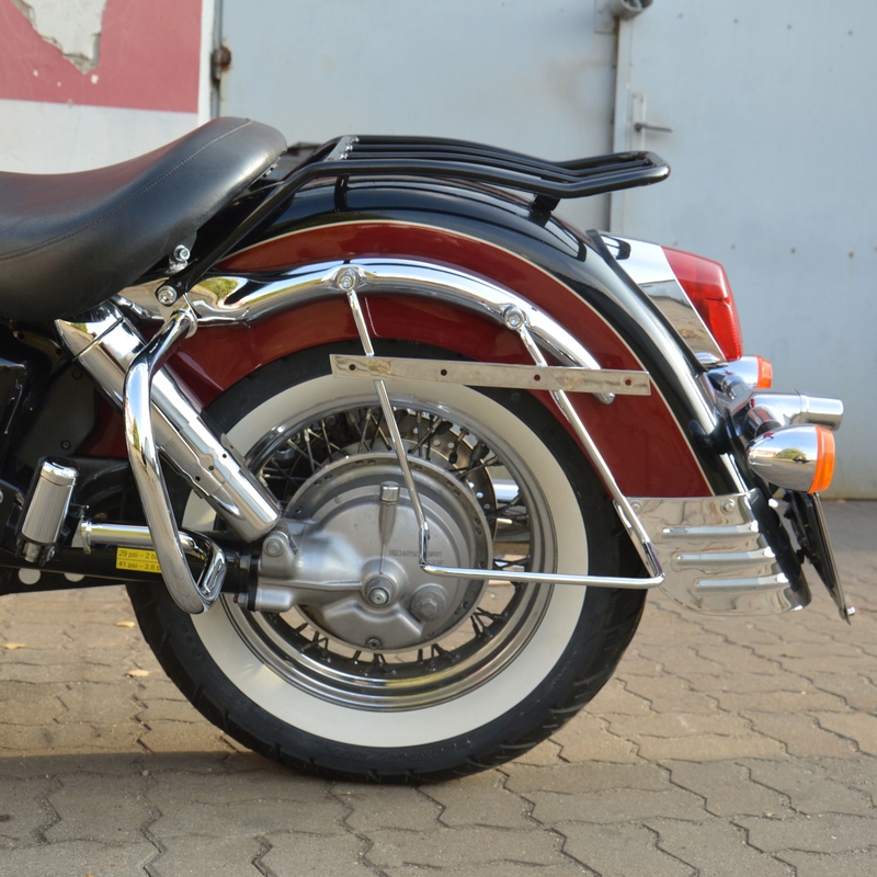 Støtterammer til cykeltasker med ryglæn HONDA VT1100 C3 Aero krom