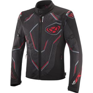 Motorcykeljakke IXON Demoniak sort-rød