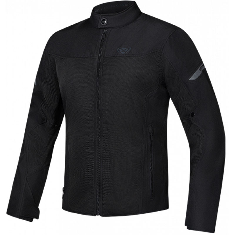 IXON Fresh Slim sort motorcykeljakke