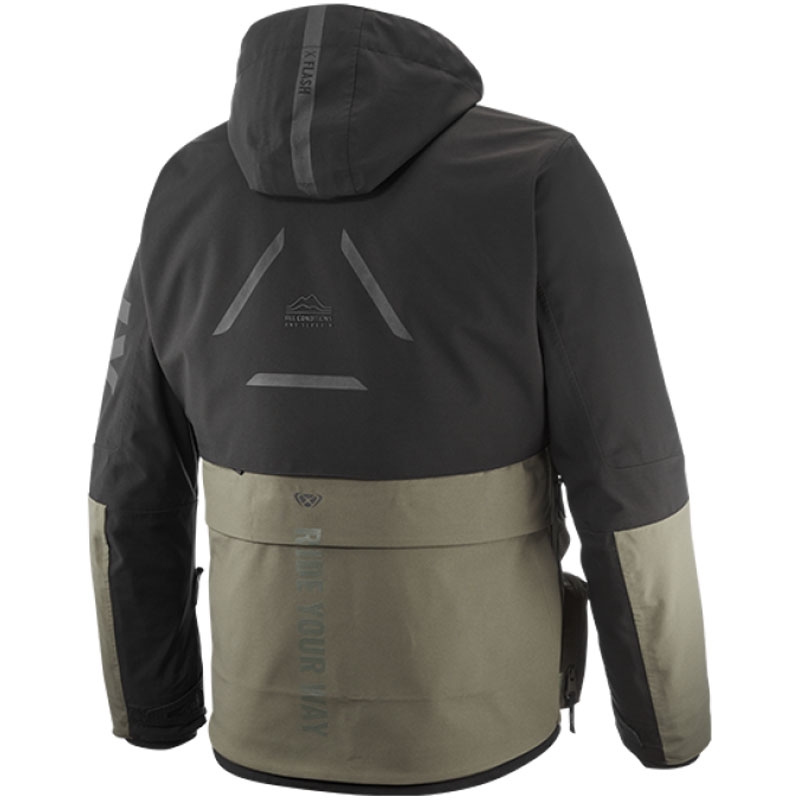 Motorcykeljakke IXON Etna khaki-sort