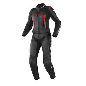 Shima Miura motorcykel-jumpsuit til kvinder, sort og rød udsalg