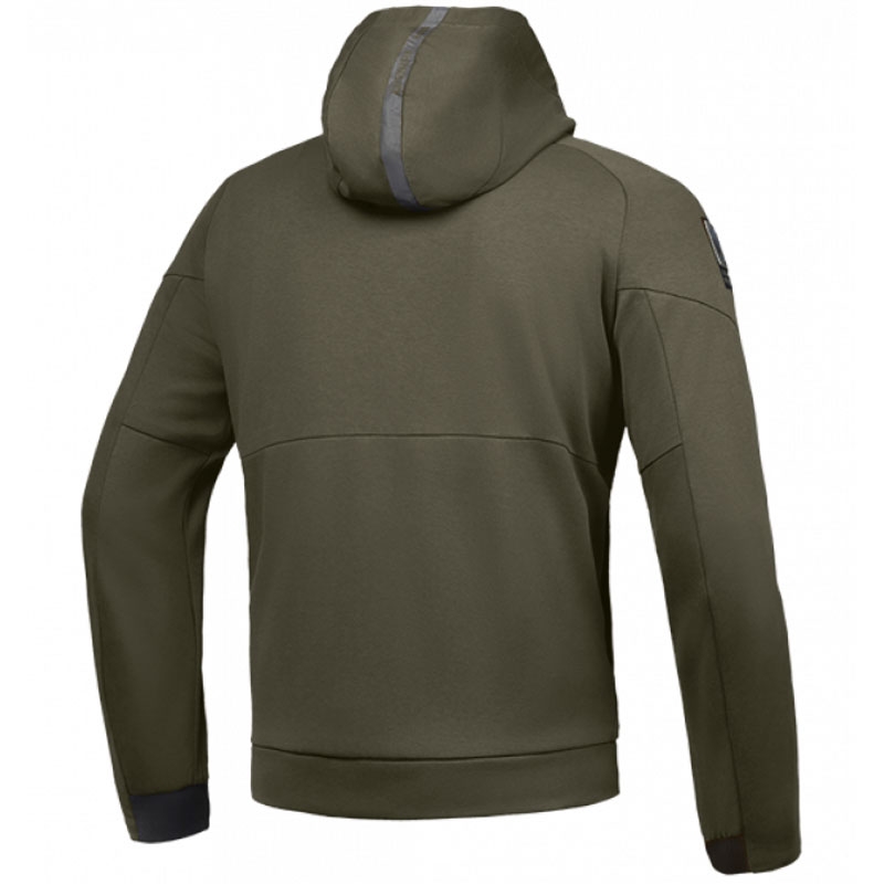 Motorcykelhættetrøje IXON Touchdown khaki-sort