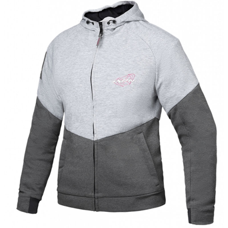 IXON Touchdown Motorcycle Sweatshirt til kvinder, grå-sølv-pink