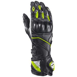 Motorcykelhandsker IXON Tornado Air sort-hvid-fluogul