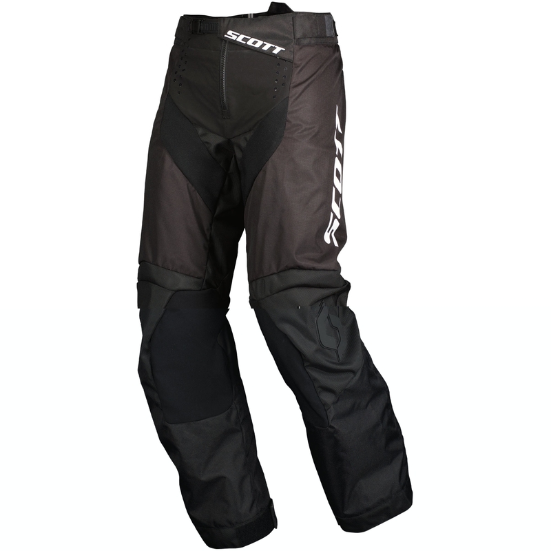 Motorcykelbukser SCOTT X-PLORE SWAP OVERBOOT sort og hvid