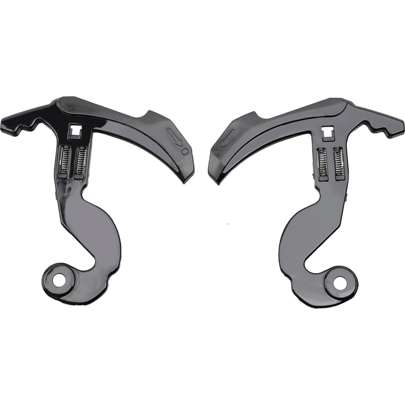 Udskiftningsplexigreb til LS2 FF900-hjelm 2 stk. sort