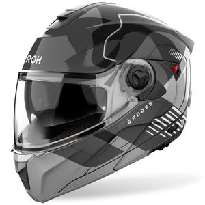 Airoh Specktre Groove flip-up hjelm blank grå