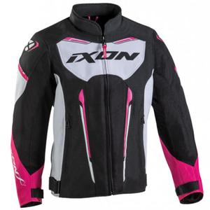 Motorcykeljakke til børn IXON Striker Air sort-hvid-pink