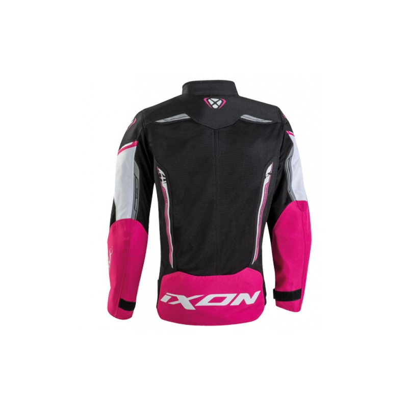 Motorcykeljakke til børn IXON Striker Air sort-hvid-pink