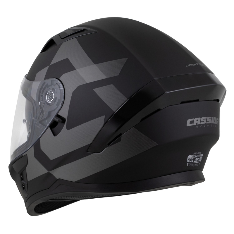 Integralhjelm Cassida Orbit Grind mat sort-grå