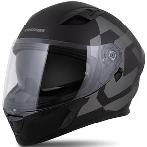 Integralhjelm Cassida Orbit Grind mat sort-grå