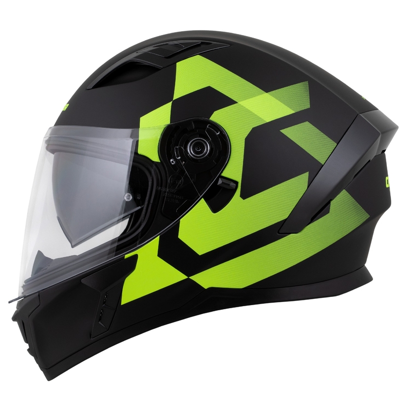 Integralhjelm Cassida Orbit Grind mat sort-fluogul