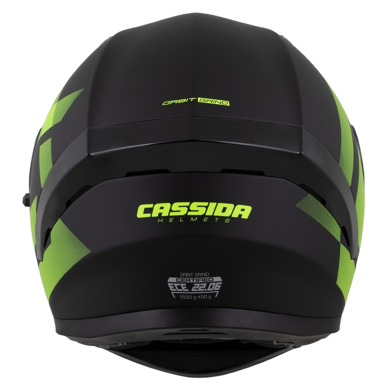 Integralhjelm Cassida Orbit Grind mat sort-fluogul